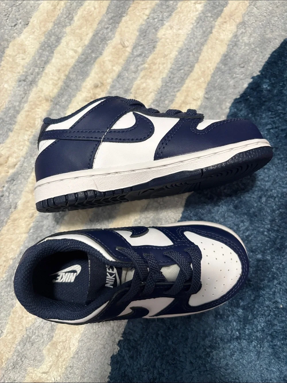 Nike Dunk Low Toddler Sz 8 NWT Navy